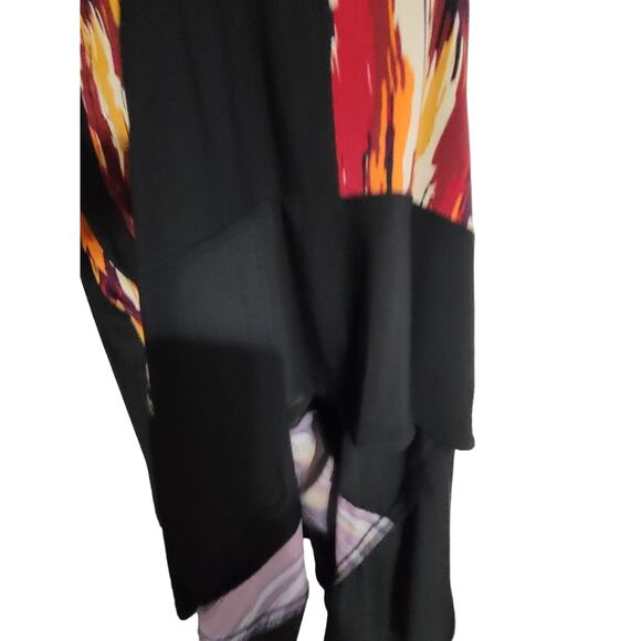 Sleeveless High-Low Maxi Dress Women's Plus R&M Richards, Brown/Rust, Size 14W - Picture 5 of 7